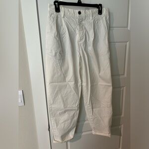 Zara White Barrel Pants